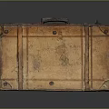 Vintage Leather Suitcase With Classic Design And Metal Hardware For Daily Use