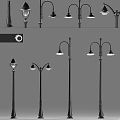 Various Modern Outdoor Lights Designs With Decorative Lamp Posts And Shades