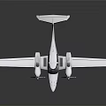 Sleek White And Blue Twin Engine Airplane With Cockpit And Modern Design