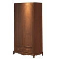 American-style Wardrobe Double-door Wardrobe European-style Wardrobe 3d model