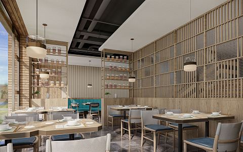 Seafood Restaurant Modern Restaurant 3d model