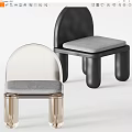 Modern Accent Chairs Featuring Transparent Acrylic And Black Frames Round Legs Gray Padded Seats