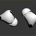 White Wireless Earbuds In Ear Design With High Definition Sound And Built In Microphone