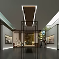 Chinese Traditional Interior With Decorative Screen Traditional Painting And Figure Statue