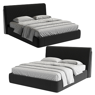 Double bed 3d model