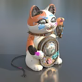 Colorful Cat Shaped Decorative Ornament Set With FREE Lettering Decorative Plate And Microphone