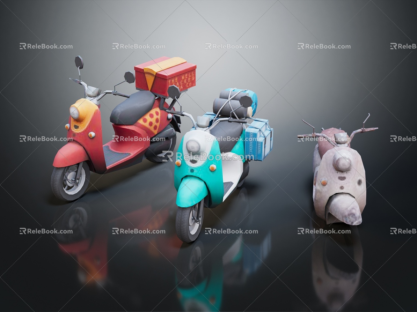 Modern Electric Motorcycle Electric Motorcycle Electric Motorcycle 3d model