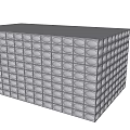 Industrial Equipment Metal Rectangular Structure With Circular Surface Holes For Processing