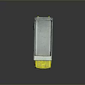 Yellow Toy Construction Truck With Open Bed And Black Wheels