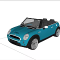 Light Blue Convertible Car With Open Top And Stylish Alloy Wheels Design
