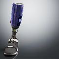 Advanced Medical Prosthetic Leg With Blue Patterned Design Mechanical Components And Comfortable Shoe 3d model