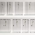 Transparent Glass Shower Sauna Enclosures With Various Styles And Metal Fixtures