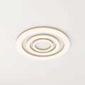 Modern Ceiling Light With Layered Circular Rings In White And Gold Design 3d model