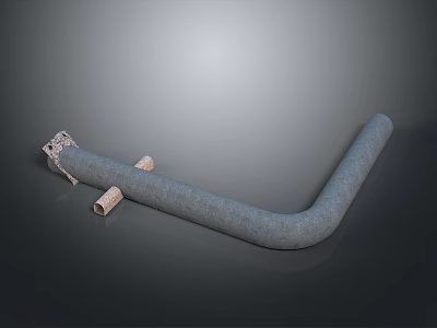 High Quality Durable Metal Bend Pipe Fitting Hardware Tool With Small Accessories 3d model