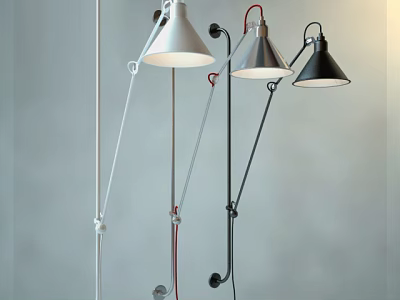 Modern Wall Lamps with Adjustable Arms and Various Colors for Home Decoration 3d model