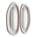 Silent wind decorative mirror mirror 3d model