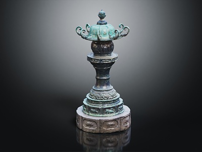 Japanese Shrine Lamp Japanese Shrine Lamp 3d model