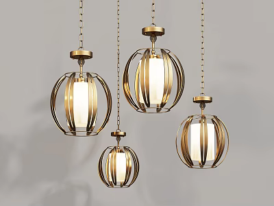 Modern chandelier 3d model