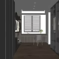 Elegant Modern Walk-in Closet Interior With Glass Door Cabinets And Soft Lighting Design