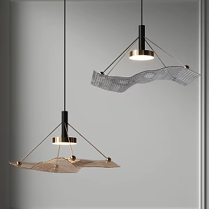 Chandelier Art Minimalist Chandelier Light Luxury Glass Chandelier Bedside Small Chandelier Restaurant Chandelier Tooling Chandelier 3d model