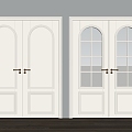 French double door 3d model