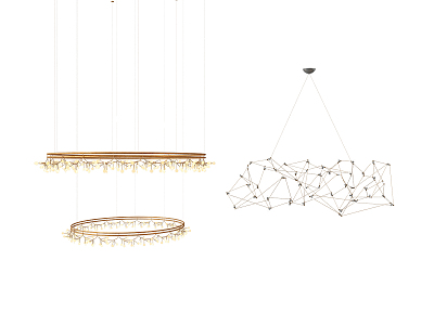 Modern chandelier combination model