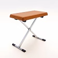 Modern Leisure Chair With Brown Textured Seat Silver Metal Crossed Frame And Non Slip Pads