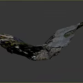 Detailed Terrain Model With Multicolored Layered Rock Formations Mountainous Features And Lush Vegetation