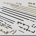 Electronic Electrical Components Featuring Metal Rods Fittings Valves Pipes And Assemblies Parts