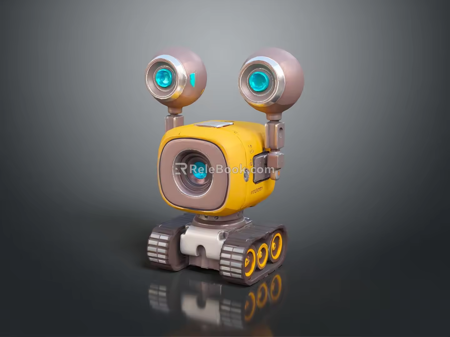 Robot Assistant Small Robot Butler Robot Butler Figure Game Figure 3d model