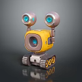 Robot Assistant Small Robot Butler Robot Butler Figure Game Figure 3d model