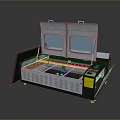 Laser Cutting Machine for Daily Necessities with Double Windows Control Panel and Worktable 3d model
