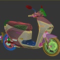 Modern Motorcycle Yamaha Motorcycle 3d model