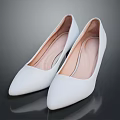 White Pointed Toe High Heels Stylish Women's Footwear For Elegant Occasions