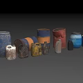Various Colored Different Shapes Industrial Storage Drums and Containers for Liquid Storage