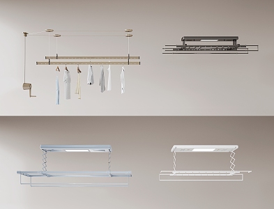 drying rack lifting drying rack 3d model