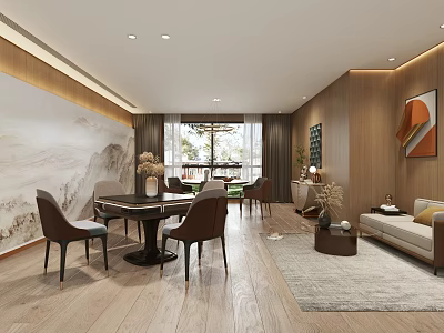Modern Leisure Room 3d model