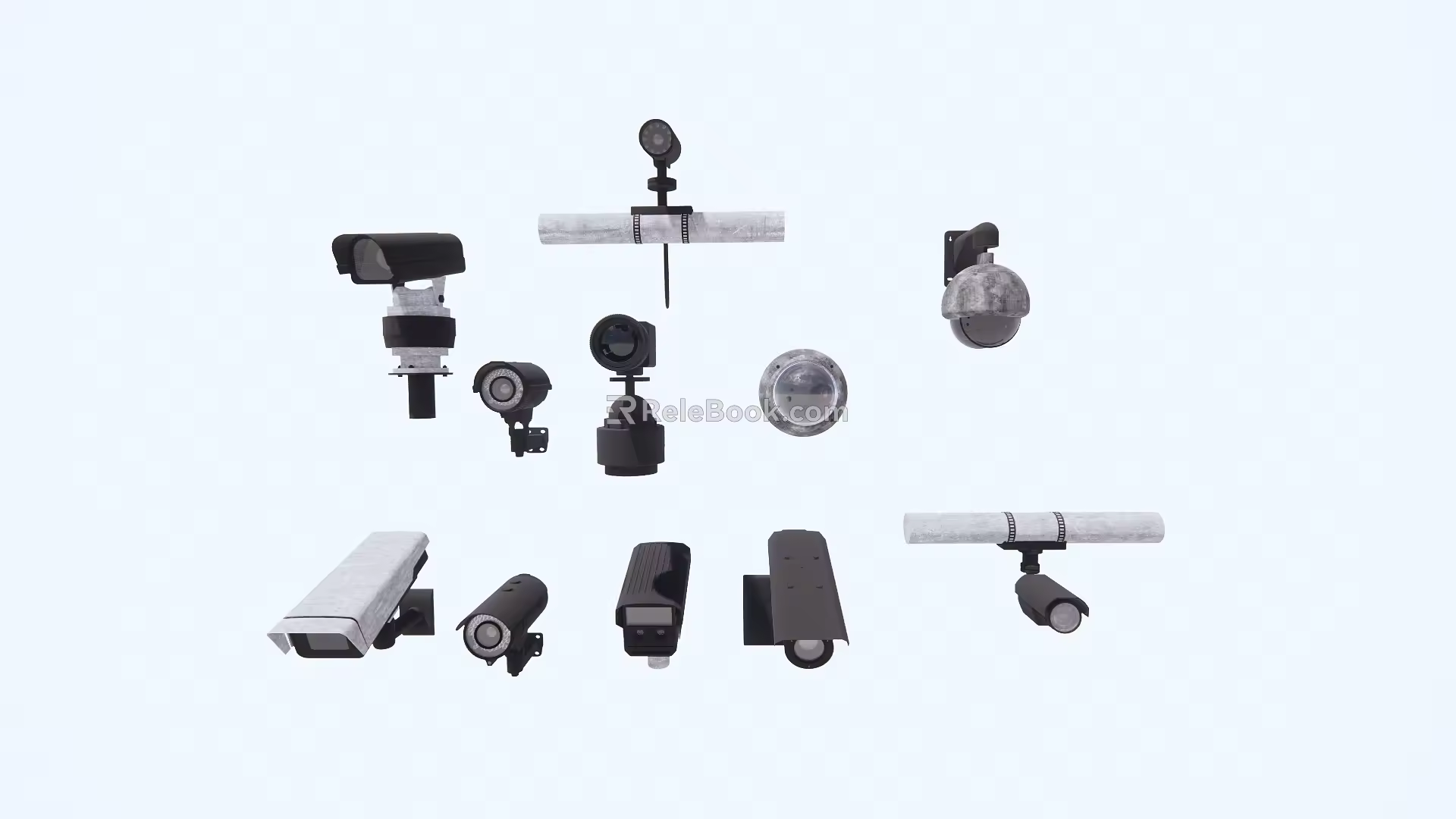 Surveillance camera combination 3d model