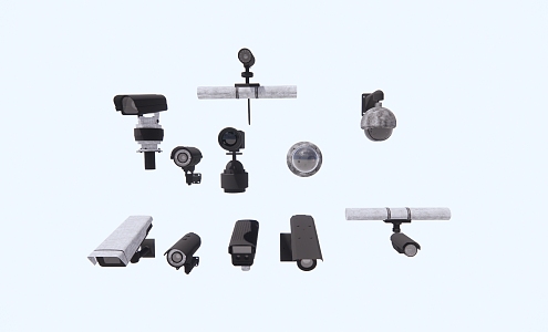 Surveillance camera combination 3d model