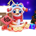 Snow Year of the Snake Christmas Year of the Snake 2025 Year of the Snake 3d model
