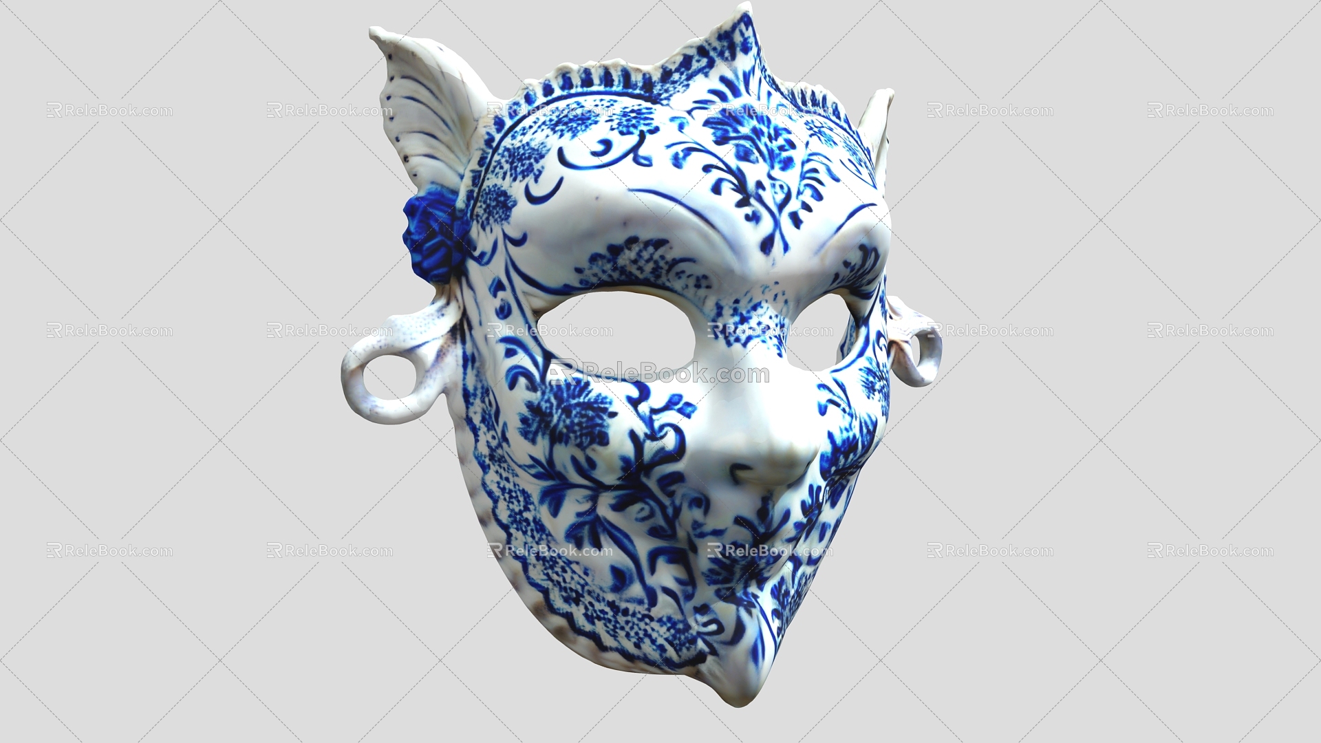 Blue Killer Mask Mask 3d model