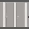 Minimal single door 3d model