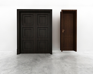 Door combination 3d model