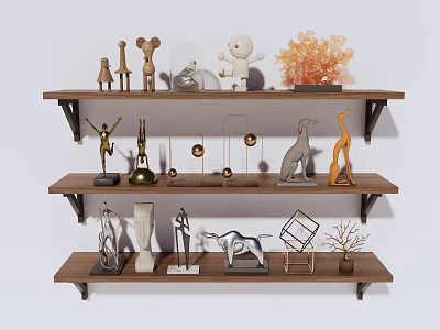 Decorative Ornaments Furnishings Ornaments Combination Table Ornaments 3d model