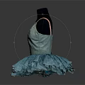 Light Turquoise Ballet Dress With Spaghetti Straps And Fluffy Tulle Skirt