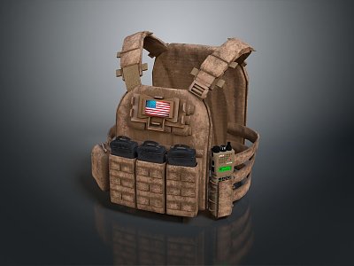 Modern Tactical Vest Tactical Vest Combat Vest 3d model