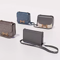 Elegant Modern Handbags in Various Colors with Leather Material and Metal Accents