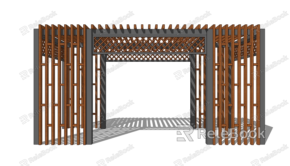 Modern pavilion aluminum alloy gallery pavilion model