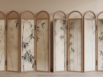 new chinese style screen 3d model