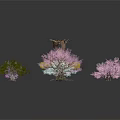 Colorful Decorative Plants With Unique Shapes In Pink Purple Blue Red And Green